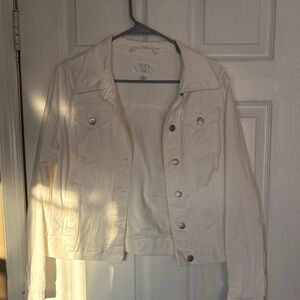 Time and Tru Women's Cream Jean Jacket